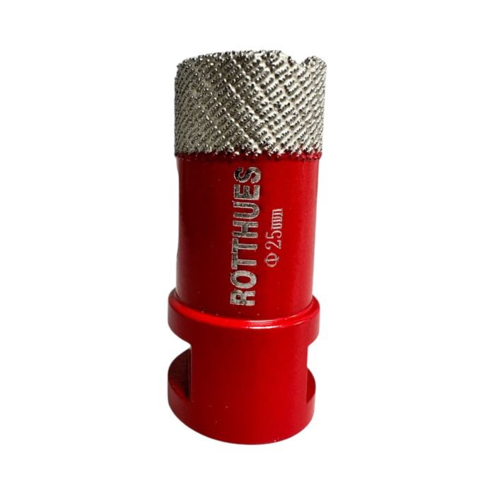 Diamant-Bohrkrone Ø25 x15x62 mm Rot M14 Segmenthöhe 15 mm präzise und saubere Bohrungen trocken & nass