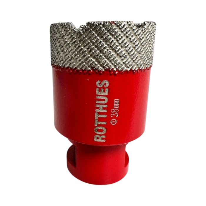 Diamant-Bohrkrone Ø38 x15x62 mm Rot M14 Segmenthöhe 15 mm präzise und saubere Bohrungen trocken & nass