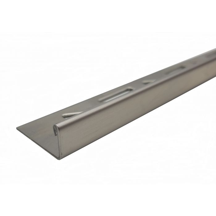 10 Stück á 2,50 m = 25 m Edelstahlschiene V2A R L-Form glänzend 15 mm Materialstärke 1 mm