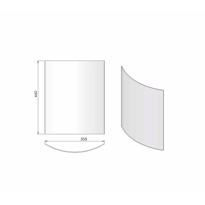 Terma Tech Türglas Glasscheibe zu TT10 Art.Nr. 09-308